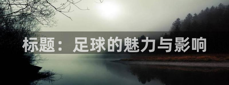 678体育直播官网首页：标题：足球的魅力与影响